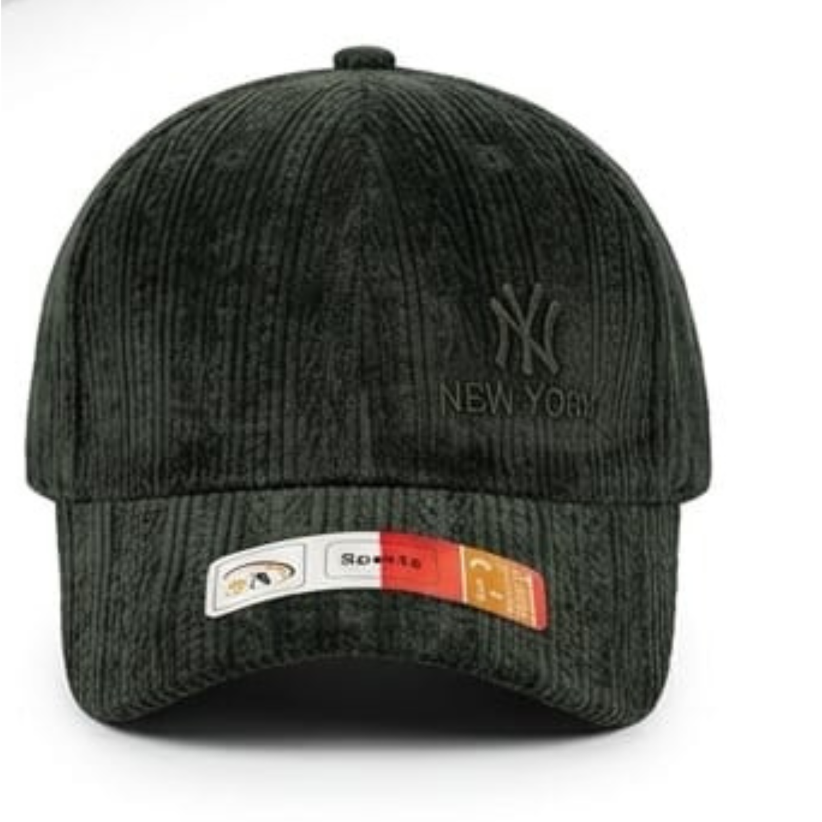 Unisex Ribbed Chenille Velvet Baseball Cap – Warm Winter NY Embroidered Curved Visor Cap