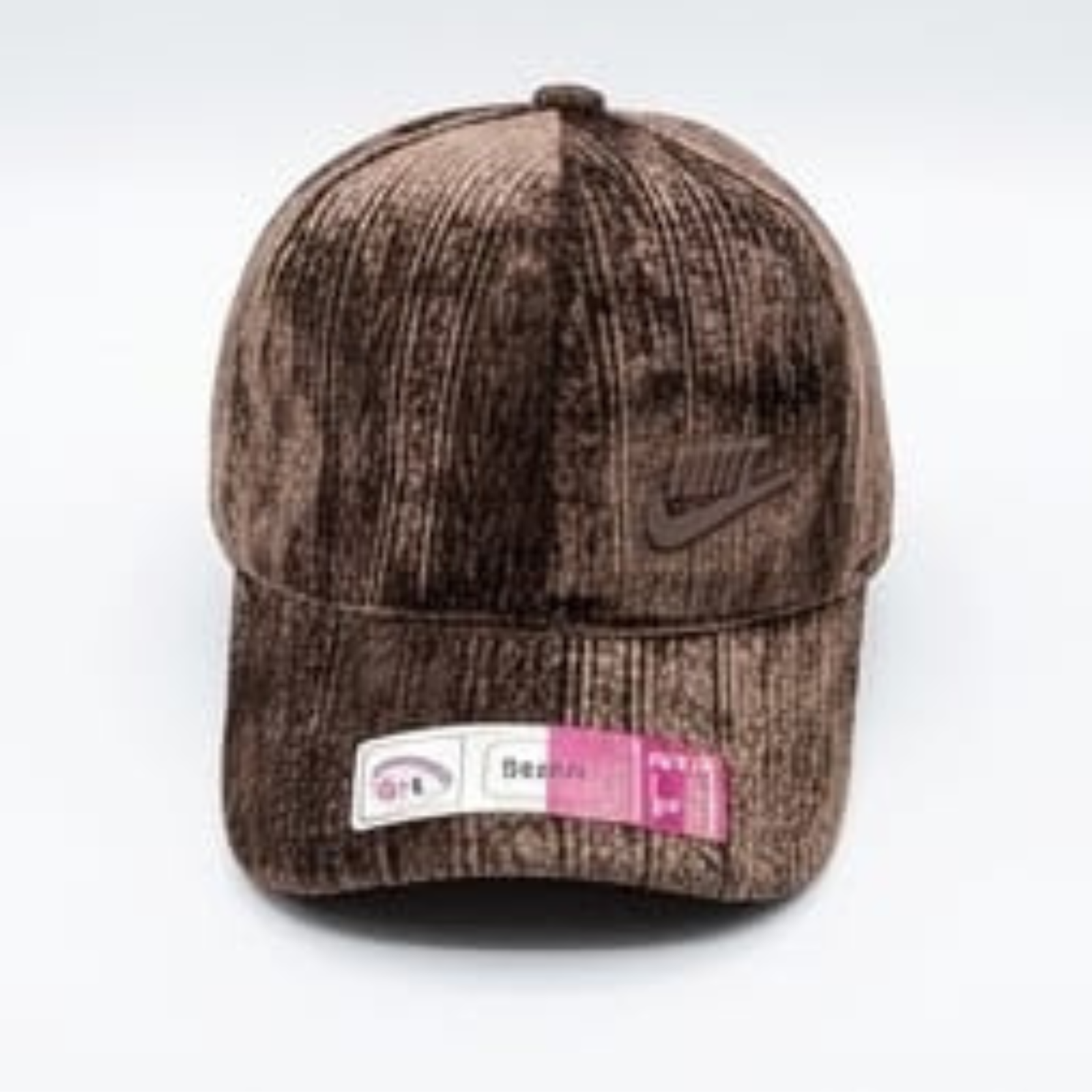 Unisex Ribbed Chenille Velvet Baseball Cap – Warm Winter NY Embroidered Curved Visor Cap