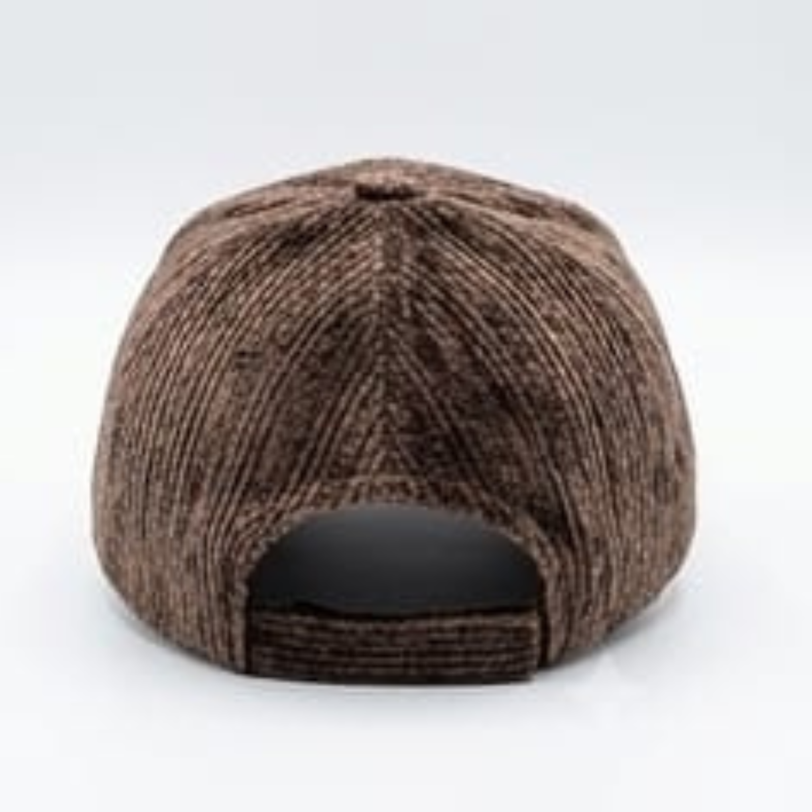 Unisex Ribbed Chenille Velvet Baseball Cap – Warm Winter NY Embroidered Curved Visor Cap