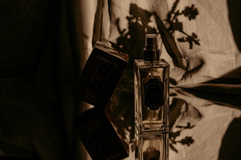 Editorial still life for Layzan fashion accessories and fragrance